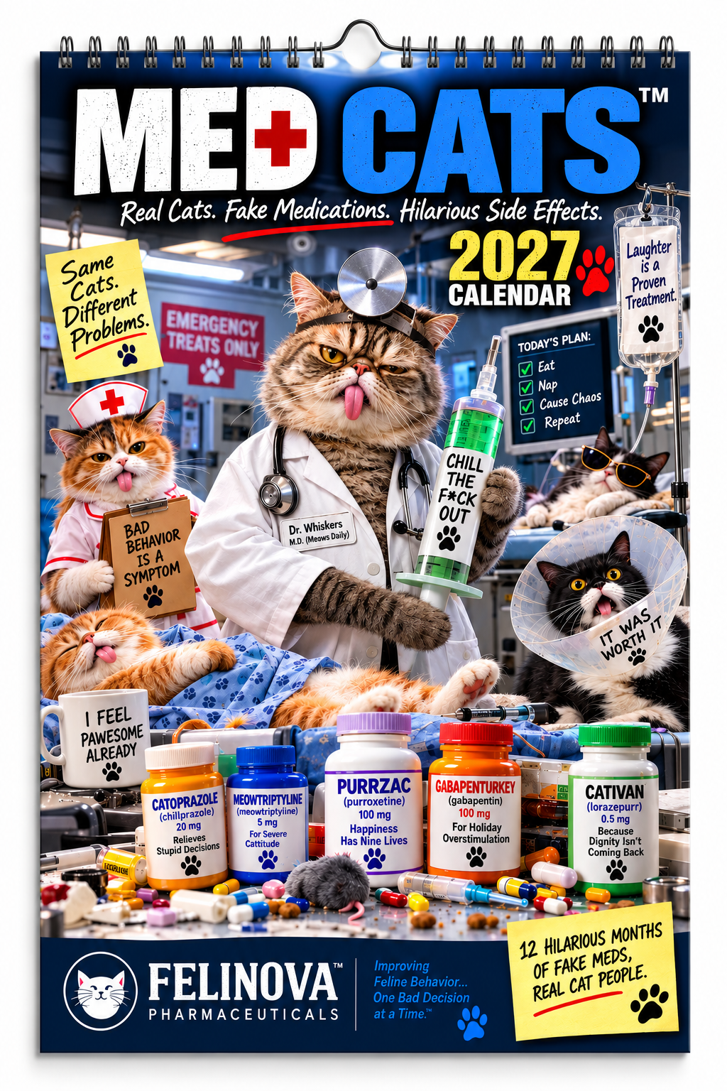 Medical Cats 2027 calendar
